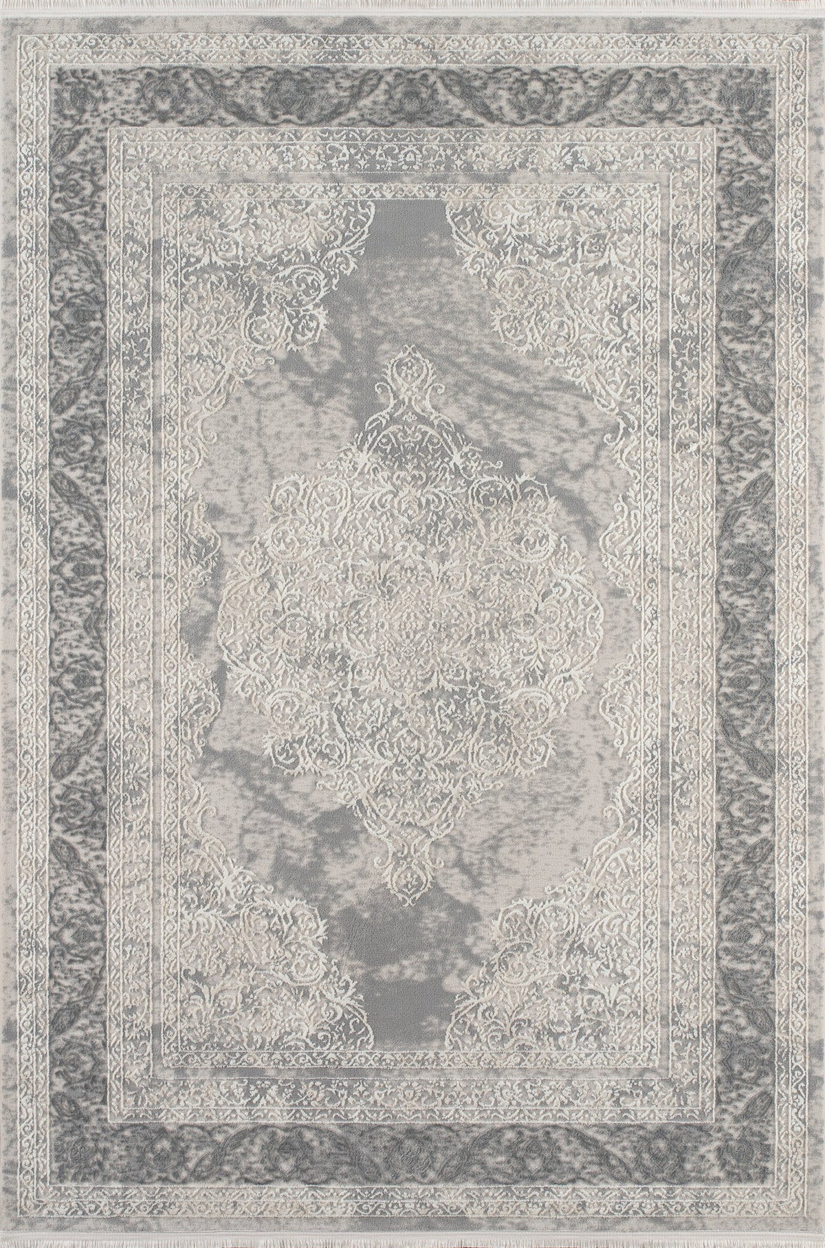 Layla Lux Valo Rug – Cream / Grey