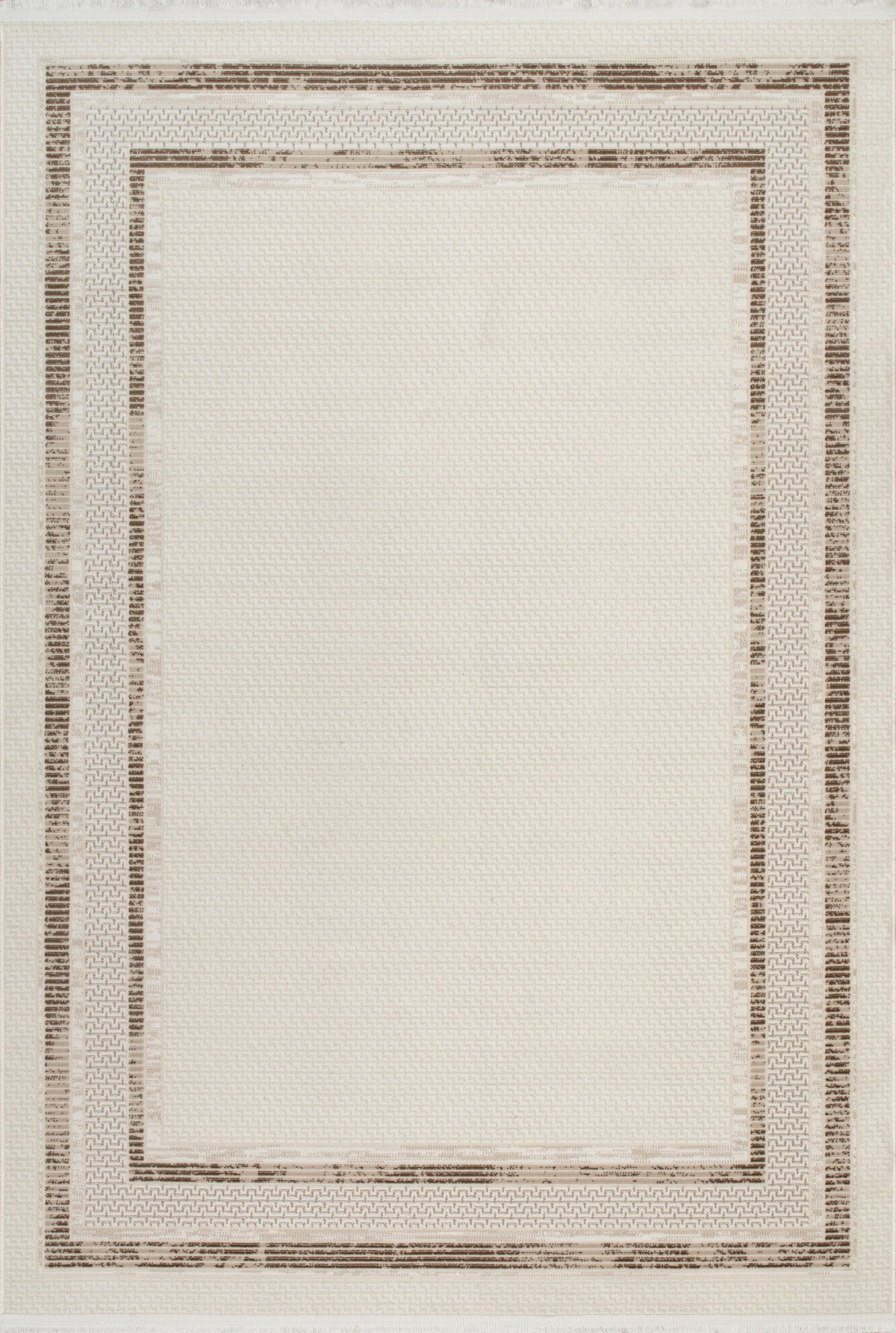 Bodrum Laine Rug – White / Mink