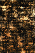 Montana Kataja Rug – Black / Gold