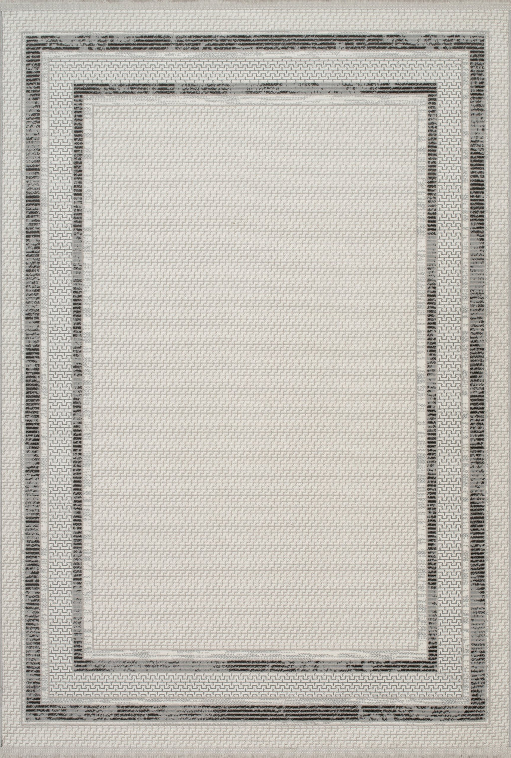 Bodrum Laine Rug – Grey / Dark Grey