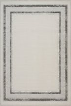 Bodrum Laine Rug – Grey / Dark Grey