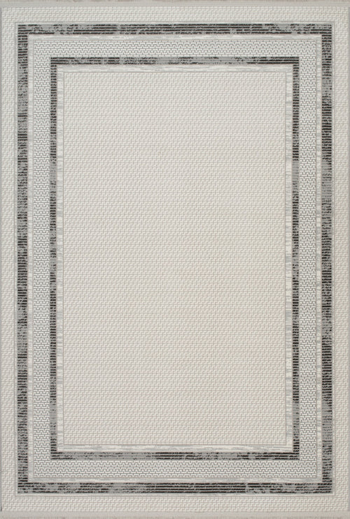Bodrum Laine Rug – Grey / Dark Grey