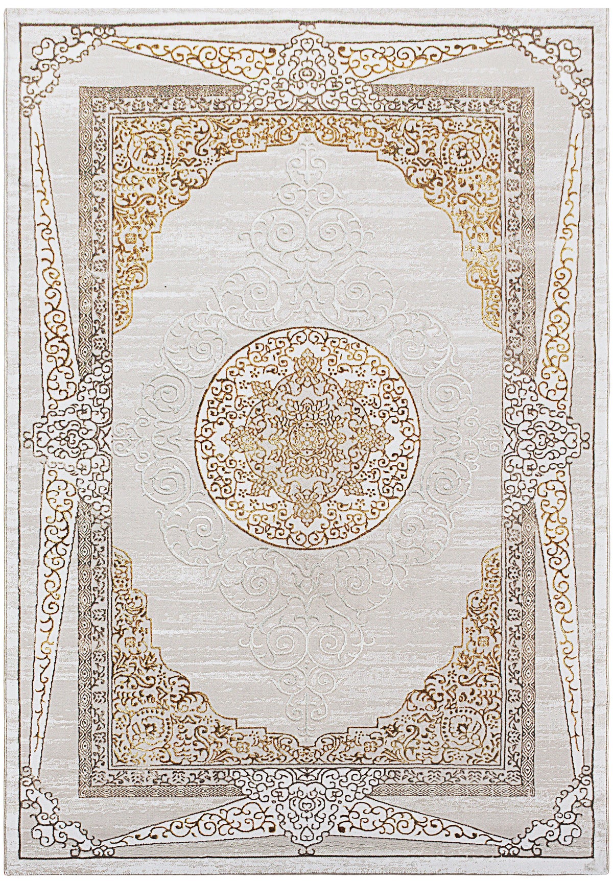 Shiraz Kulta Rug – Beige / Gold