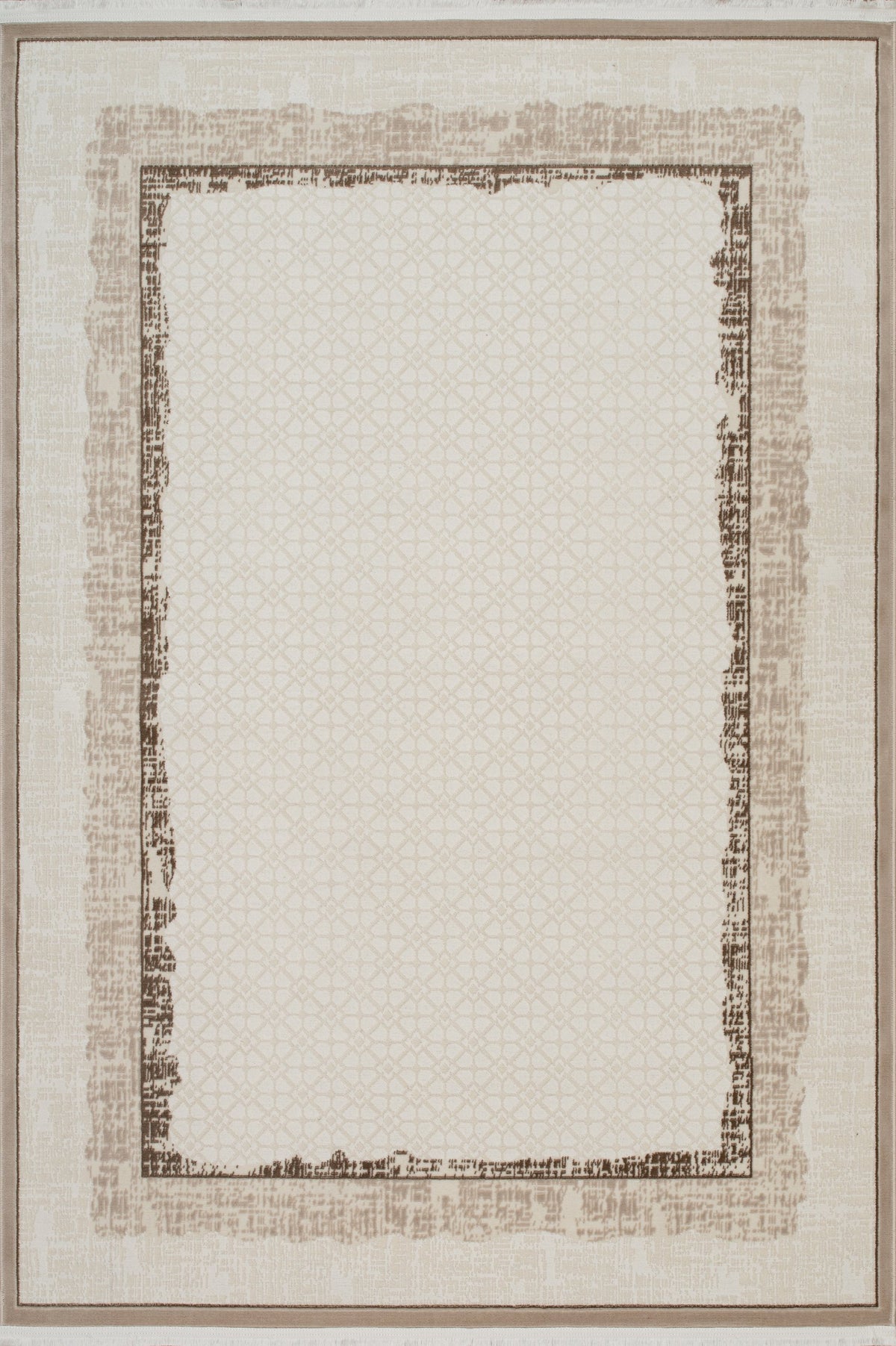Bodrum Saari Rug – White / Mink