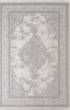 Gloria Lumi Rug – Light Grey / Cream