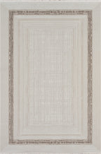Layla Lux Silkki Rug – Cream / Beige