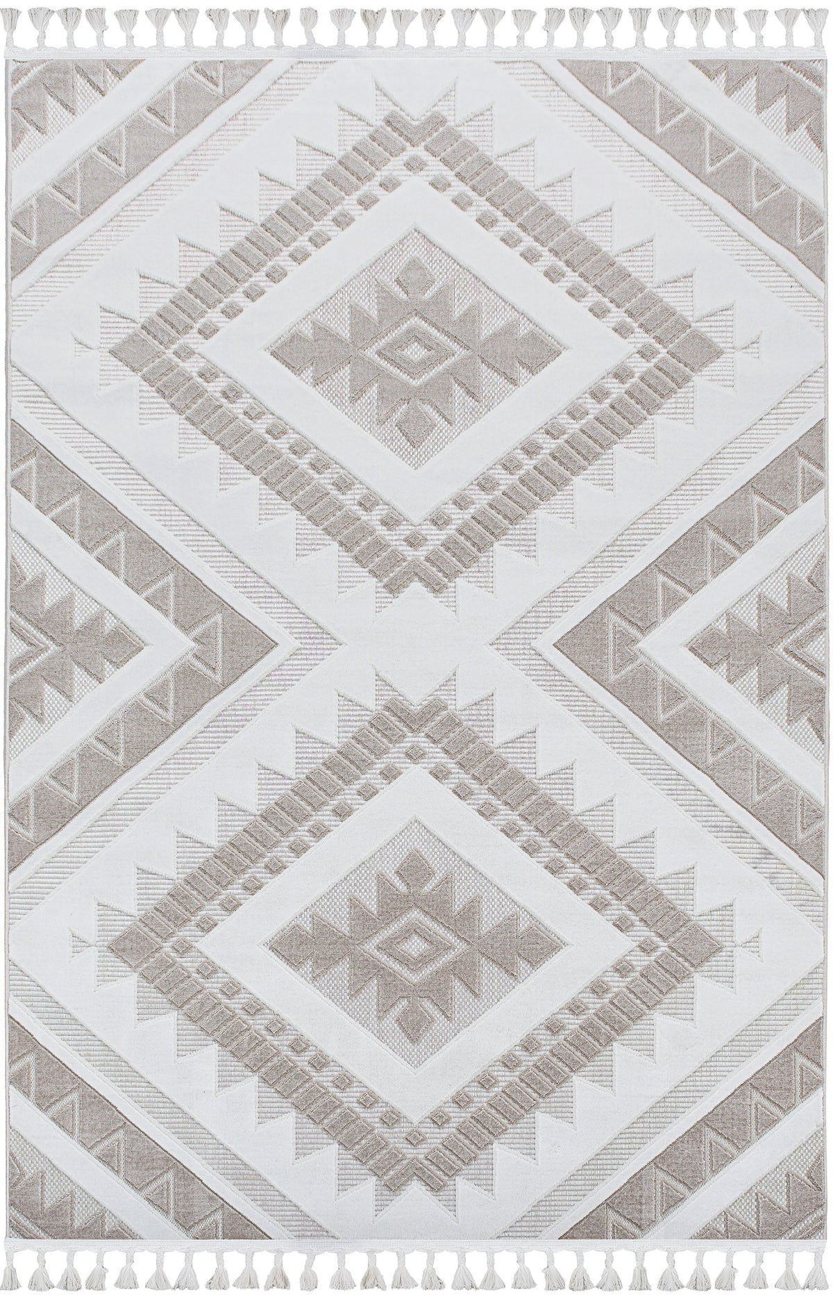 Damia Utu Rug – White / Beige