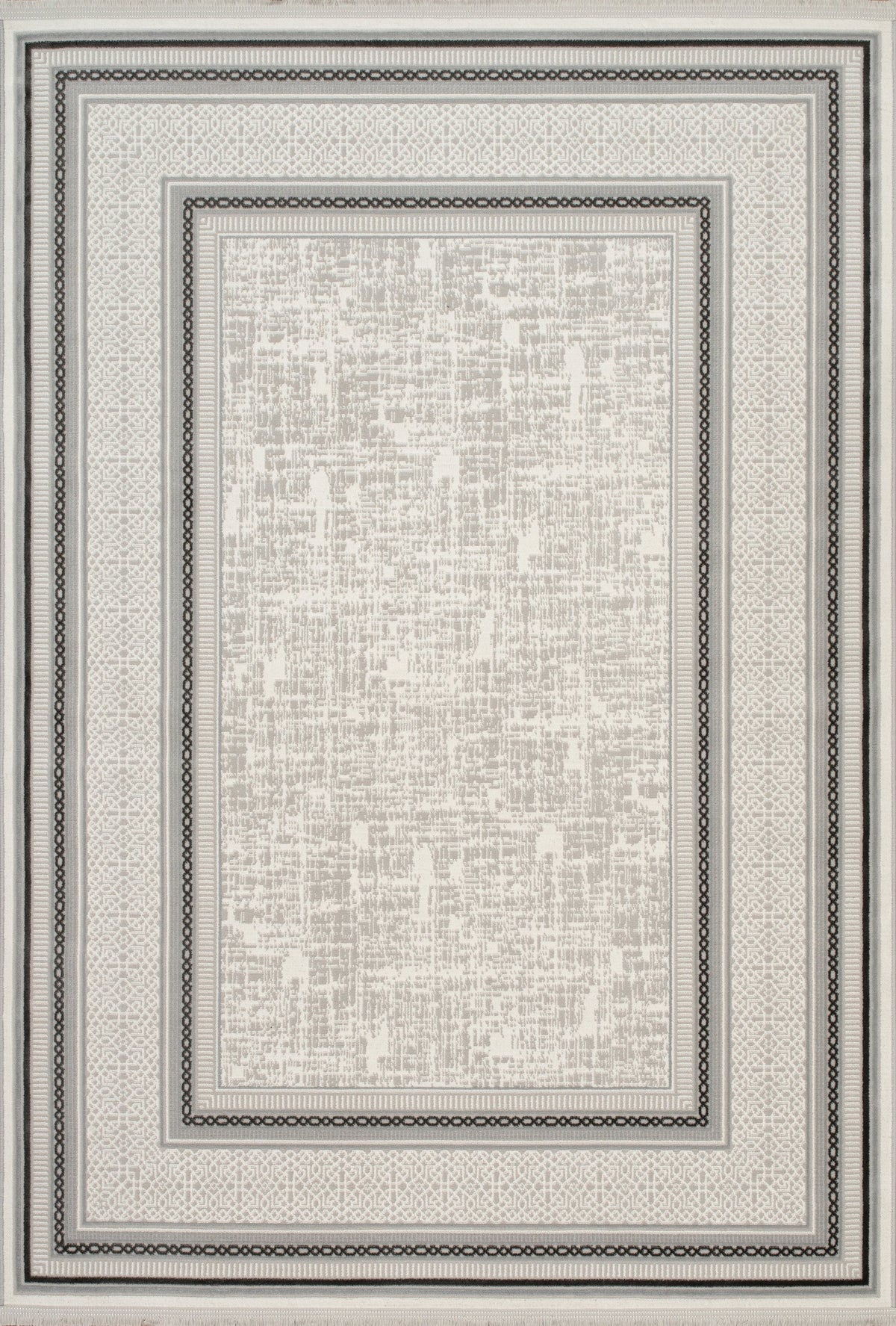 Bodrum Lahti Rug – Grey / Dark Grey