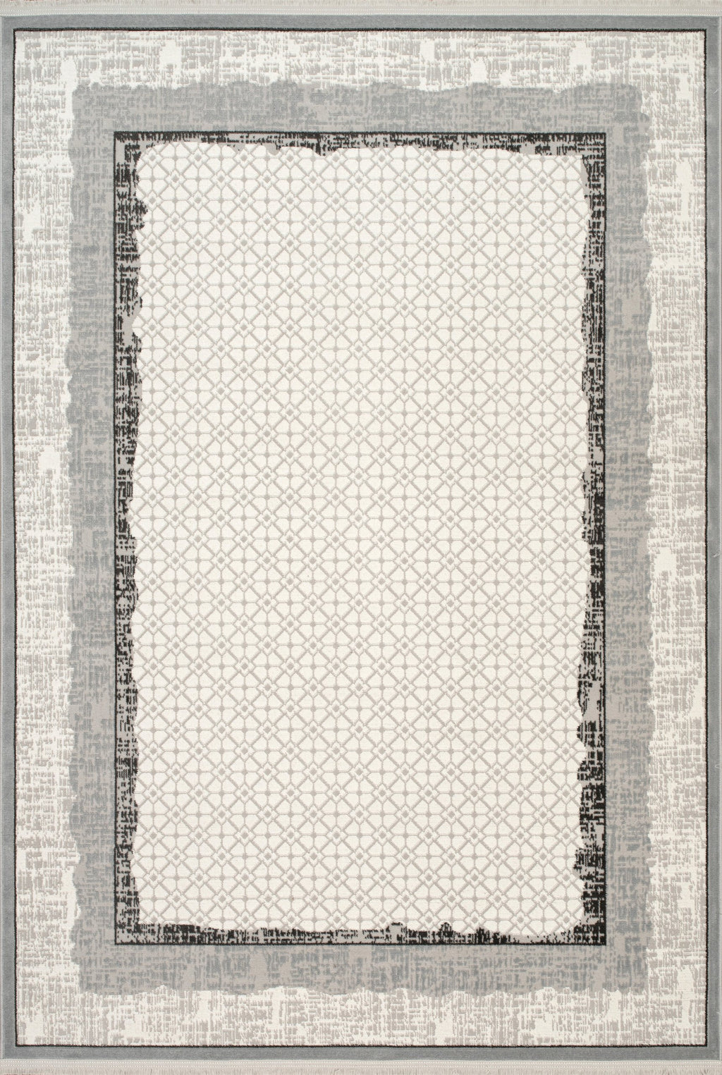 Bodrum Saari Rug – Grey / Dark Grey