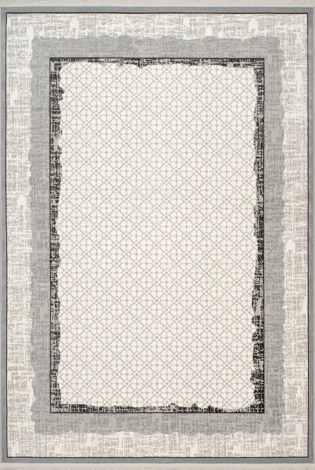 Bodrum Saari Rug – Grey / Dark Grey