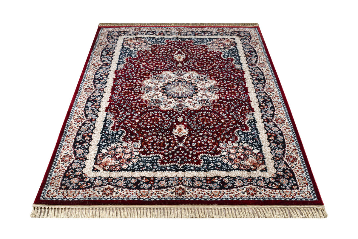 Kermanshah Taivas Rug – Burgundy / Navy (2)