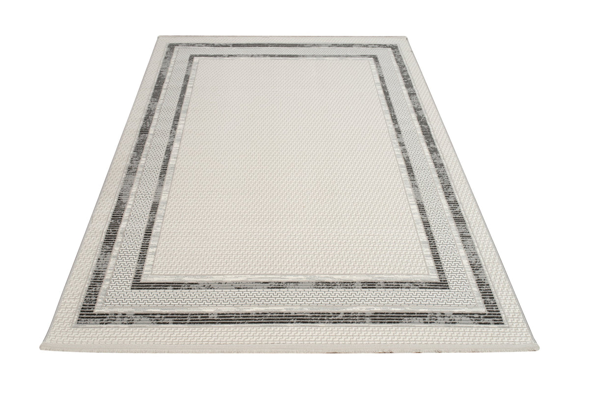 Bodrum Laine Rug – Grey / Dark Grey (2)