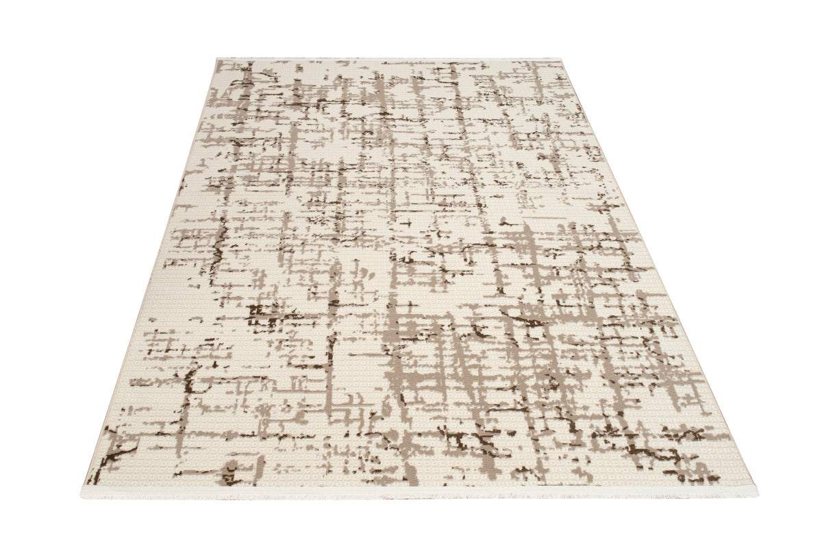 Bodrum Satama Rug – White / Mink (2)