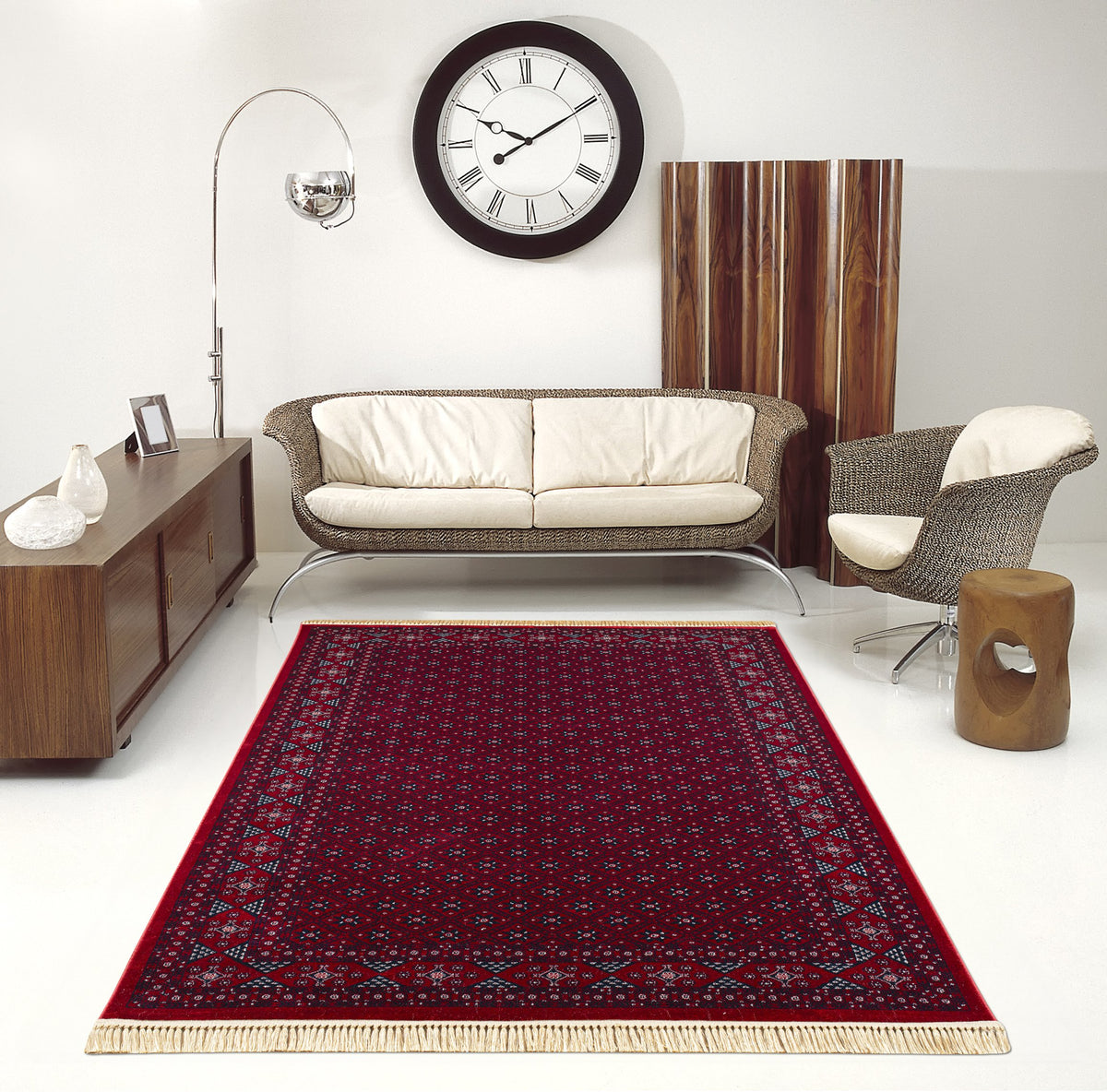 Kermanshah Ilta Rug – Red (3)