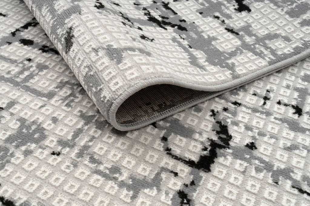 Bodrum Satama Rug – Grey / Dark Grey (3)