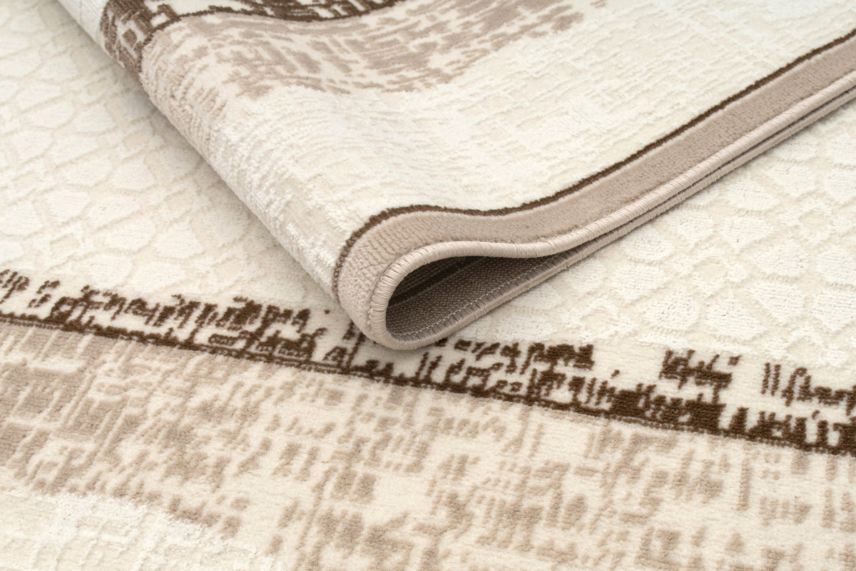 Bodrum Saari Rug – White / Mink (3)