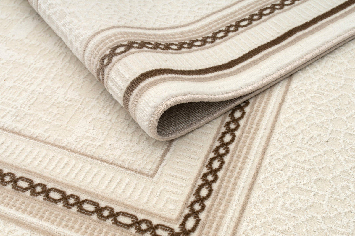 Bodrum Lahti Rug – White / Mink (3)