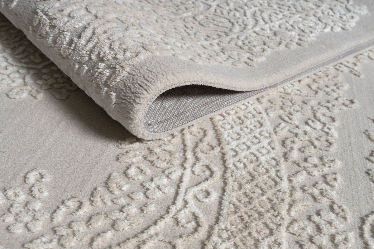 Layla Lux Aamu Rug – Cream (3)
