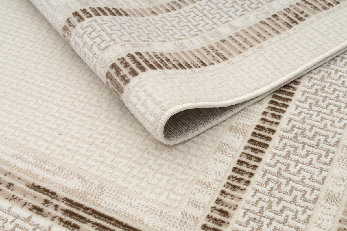 Bodrum Laine Rug – White / Mink (3)