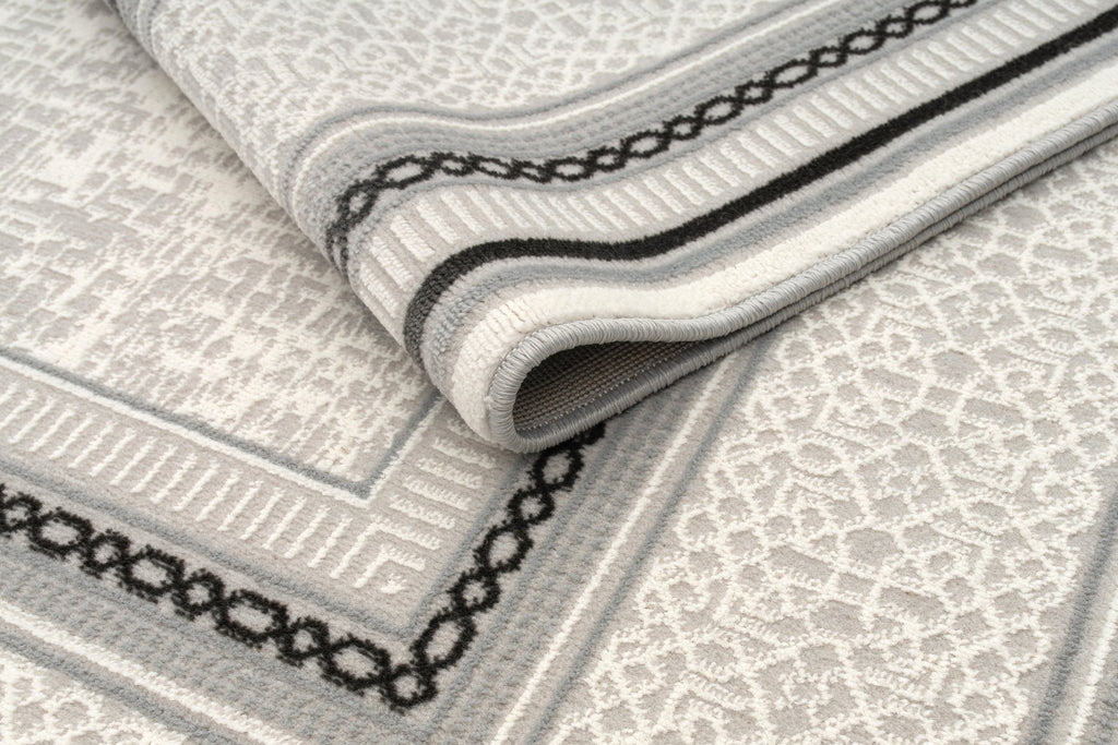 Bodrum Lahti Rug – Grey / Dark Grey (3)