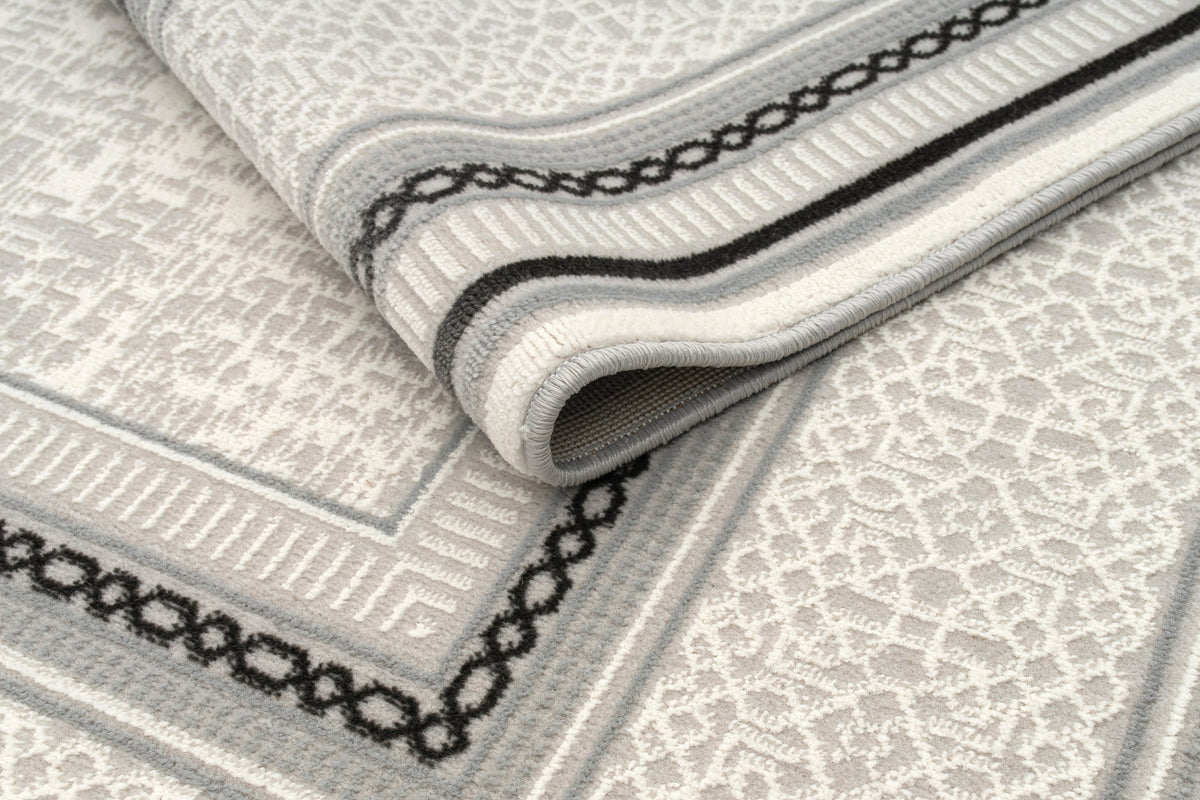 Bodrum Lahti Rug – Grey / Dark Grey (3)