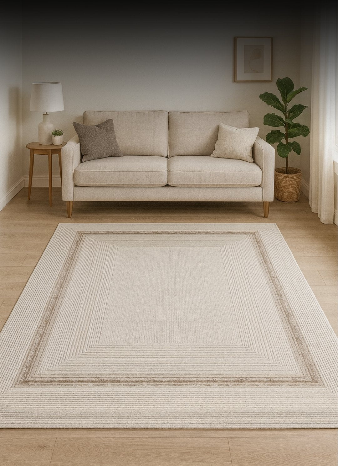 Layla Lux Silkki Rug – Cream / Beige (4)
