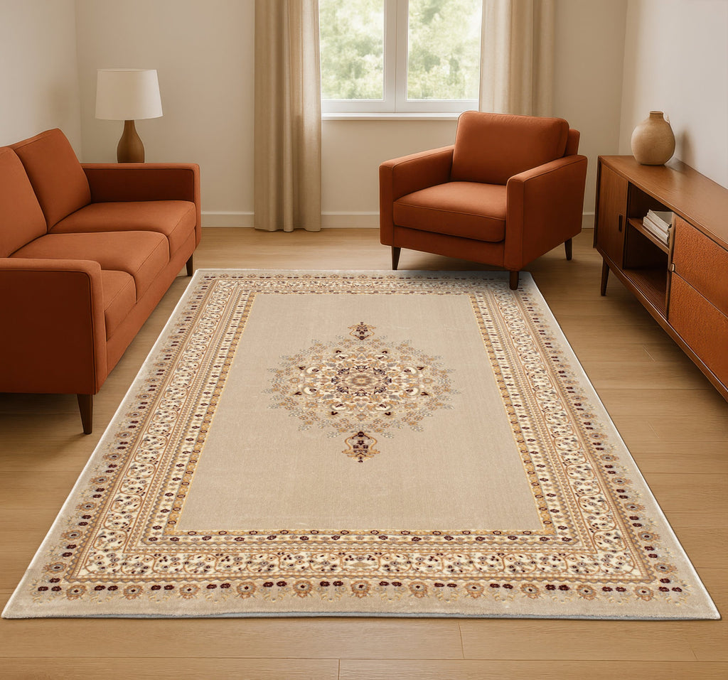 Tabriz Ruska Rug – Beige (4)