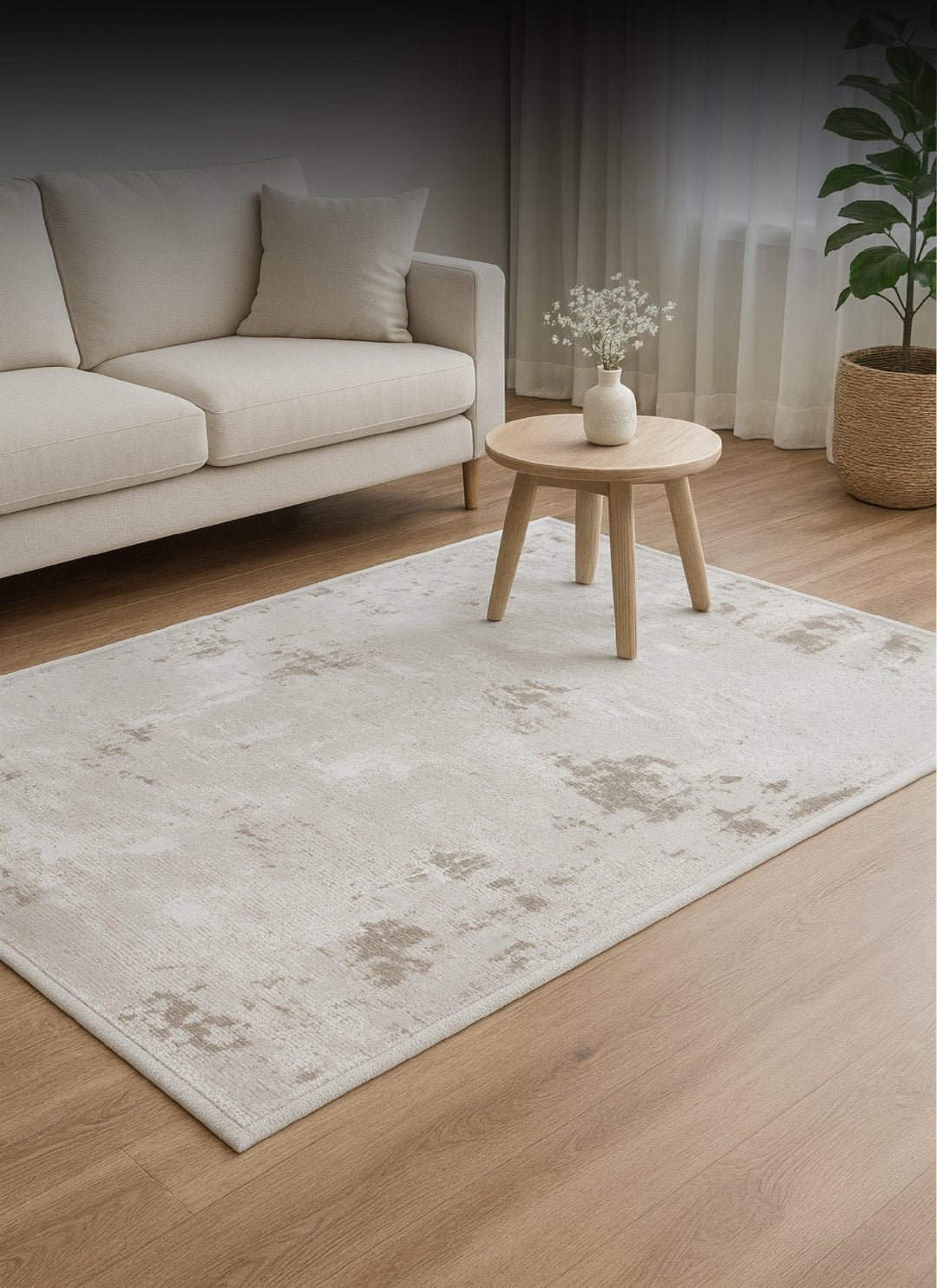 Layla Lux Pilvi Rug – Cream / Beige (4)