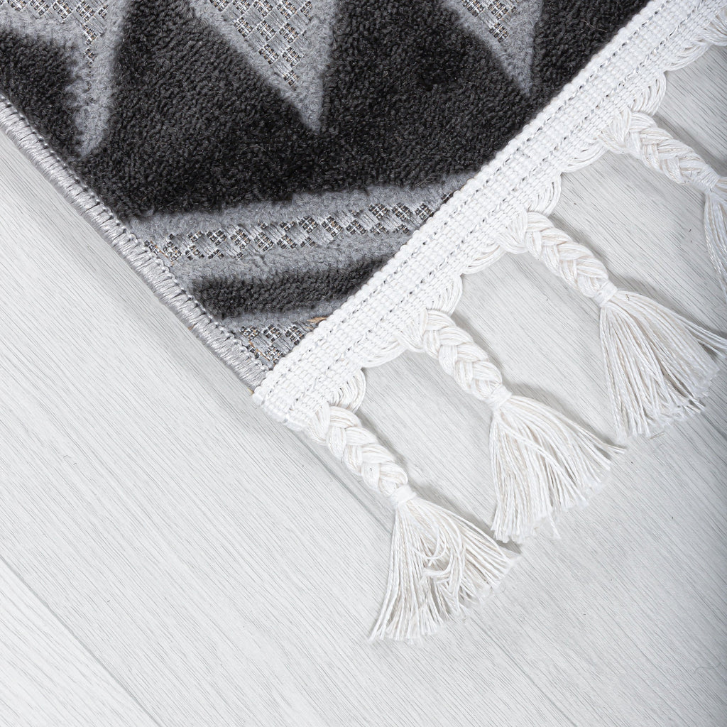 Damia Utu Rug – Grey / Dark Grey (5)