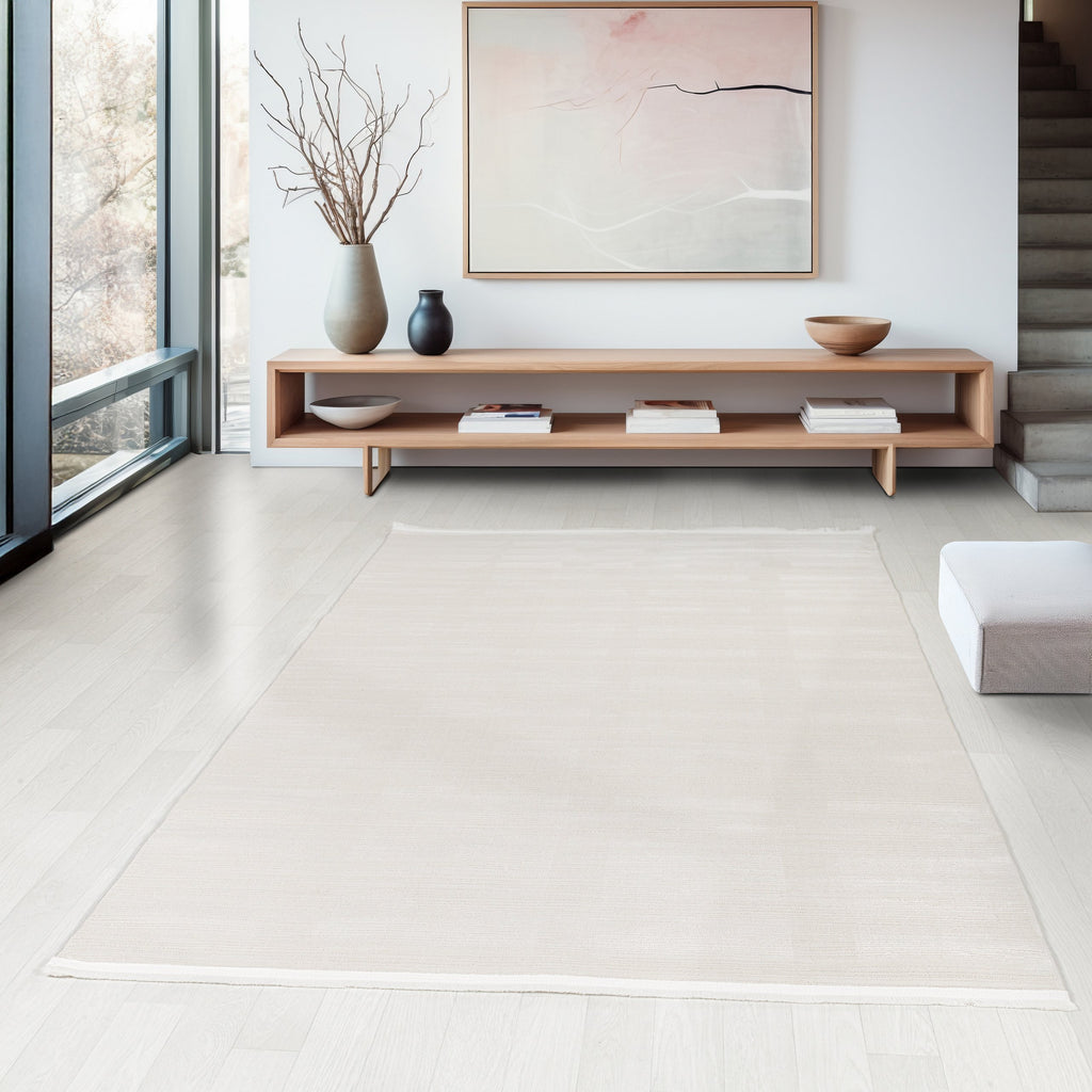 Layla Lux Sametti Rug – Cream (7)