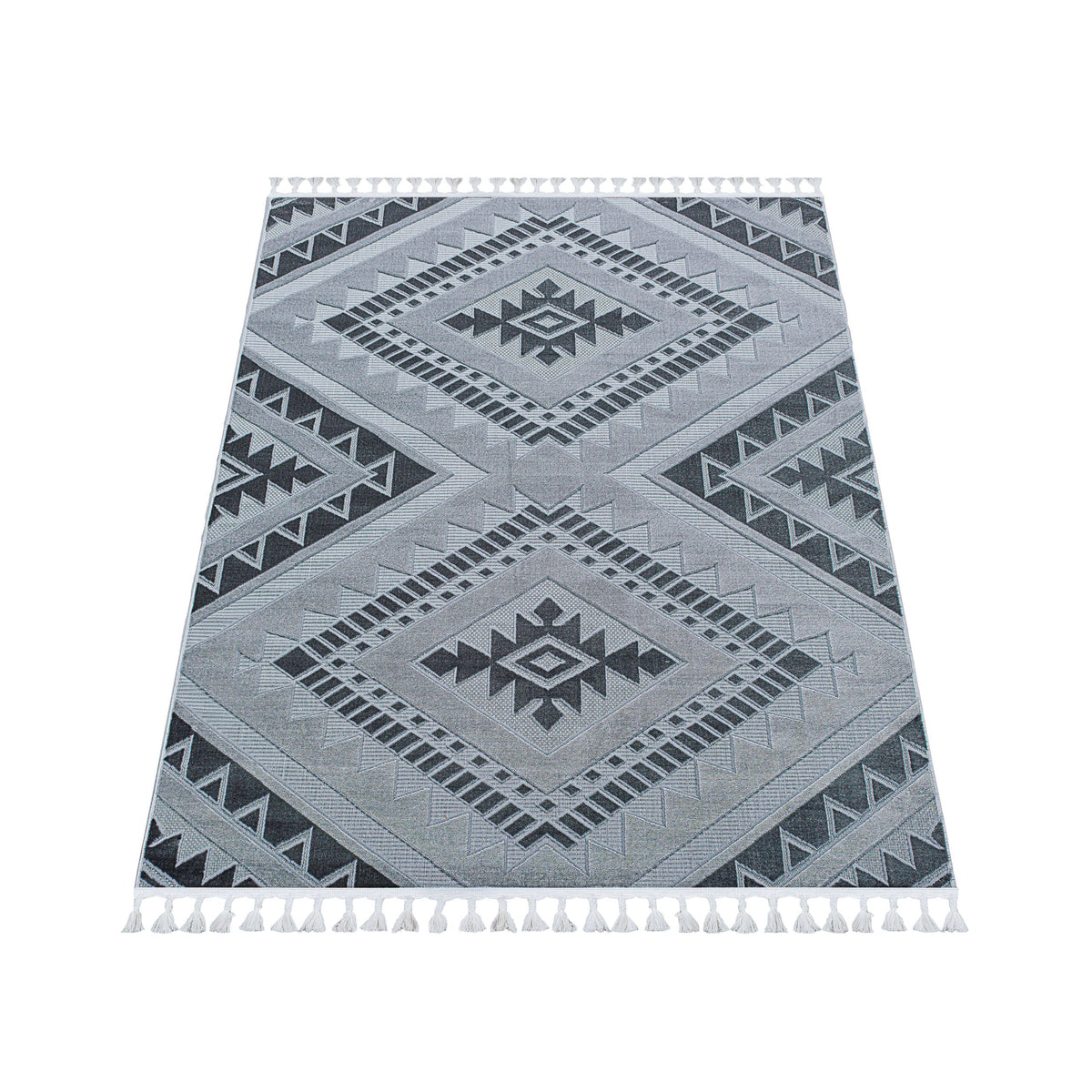 Damia Utu Rug – Grey / Dark Grey (9)