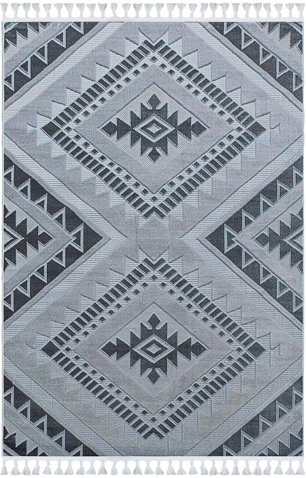 Damia Utu Rug – Grey / Dark Grey (10)