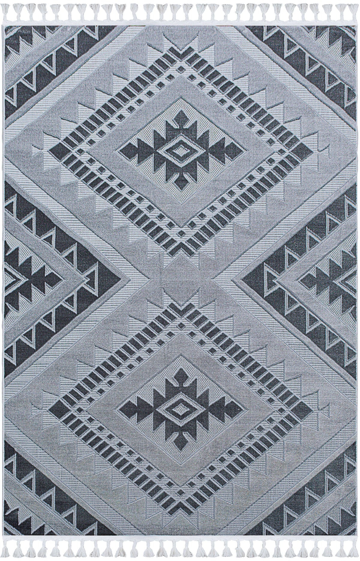 Damia Utu Rug – Grey / Dark Grey (10)